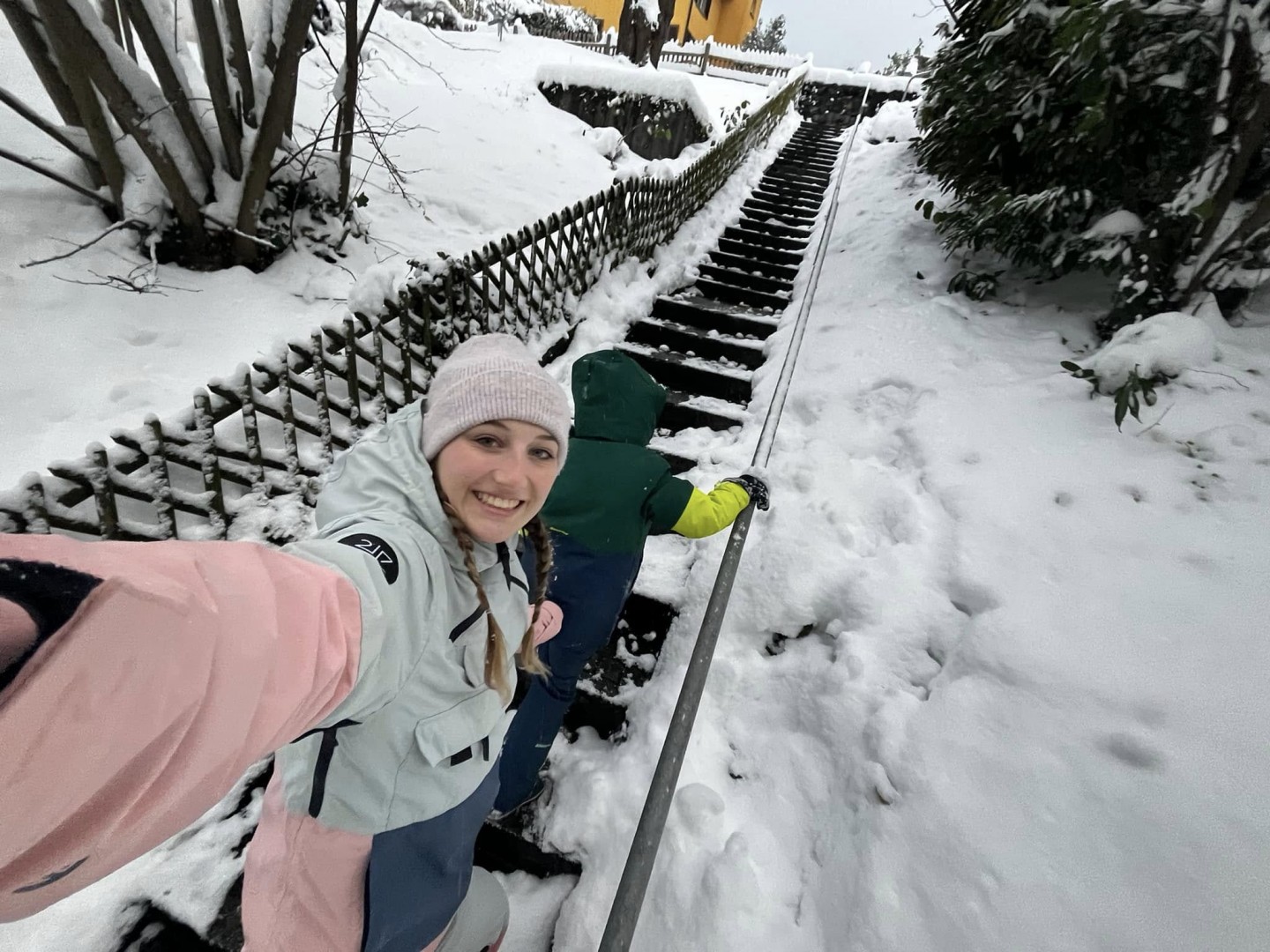Bogi au pair programja Svájcban_hóesés